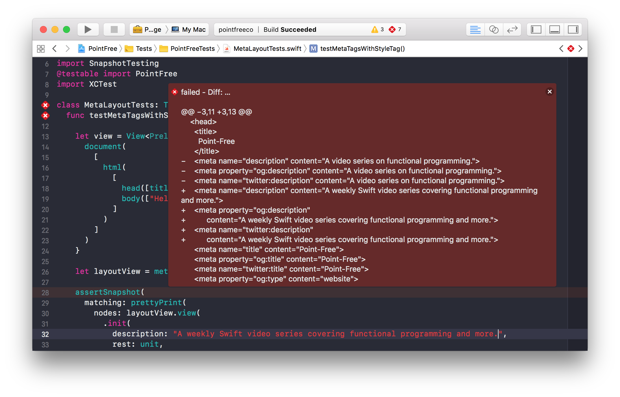 Meta programming. Терминал Swift. Swift code example. Swift язык программирования. Snapshot Test.